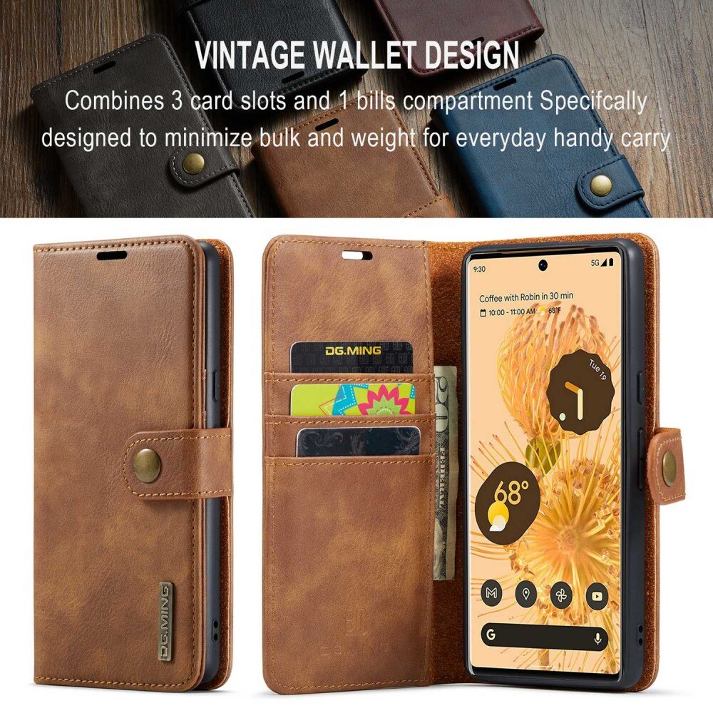 Étui portefeuille Magnet Wallet Google Pixel 7 Pro, Cognac