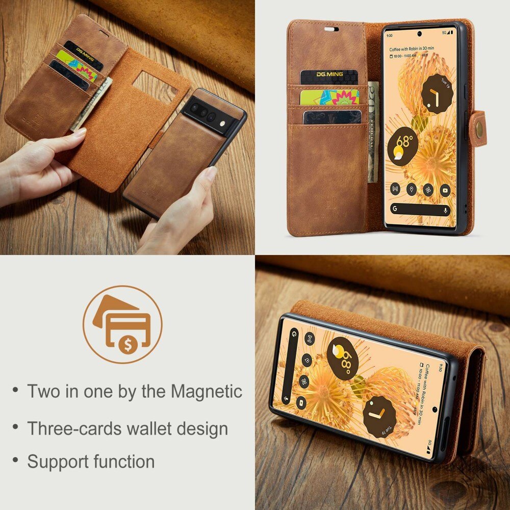 Étui portefeuille Magnet Wallet Google Pixel 7 Pro Cognac