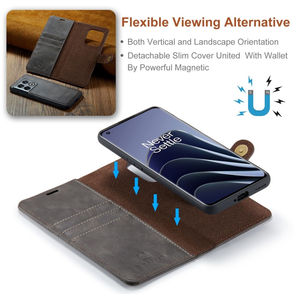 Étui portefeuille Magnet Wallet  OnePlus 10 Pro, Brown
