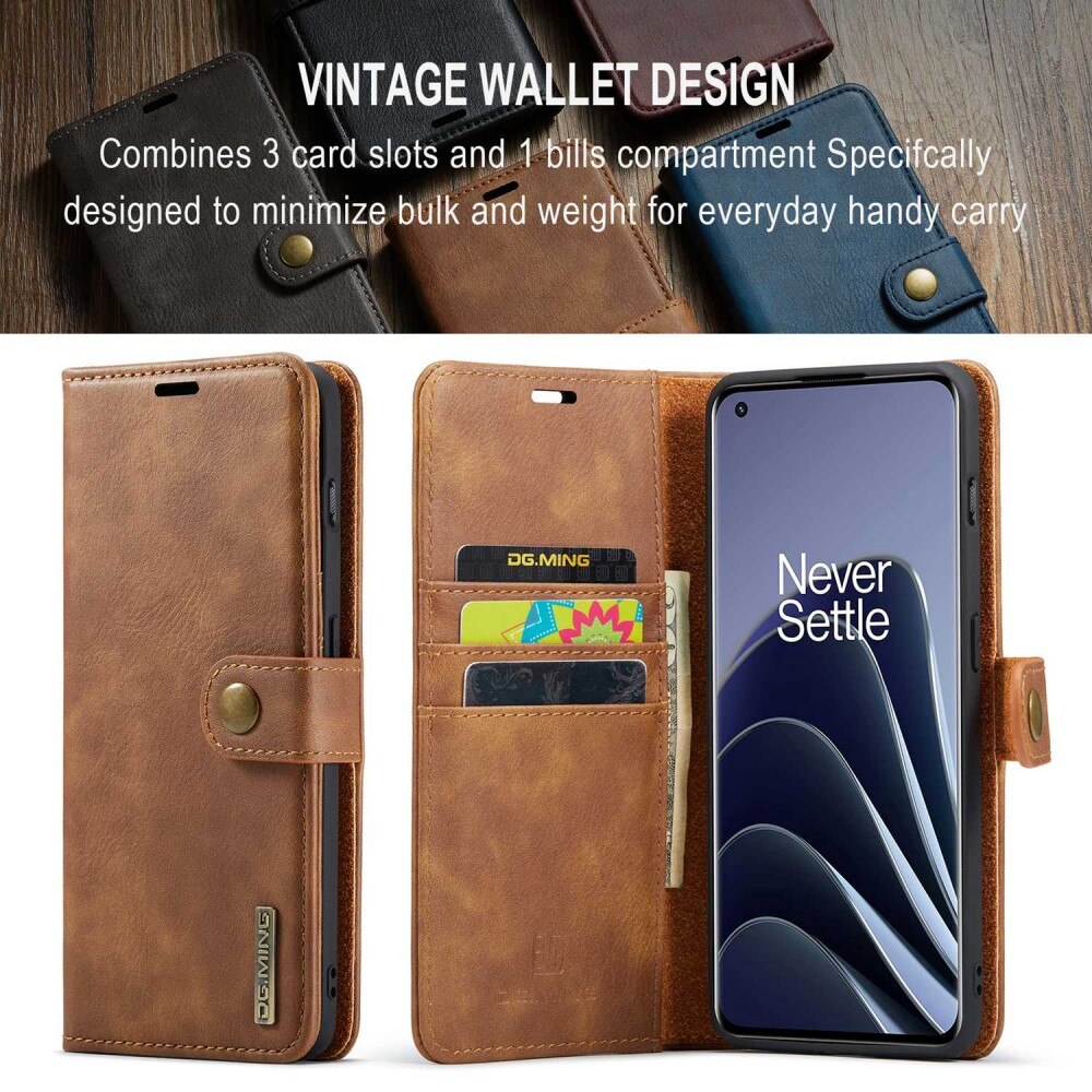 Étui portefeuille Magnet Wallet  OnePlus 10 Pro, Cognac