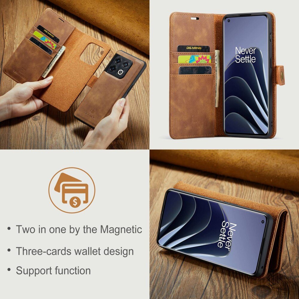 Étui portefeuille Magnet Wallet  OnePlus 10 Pro, Cognac