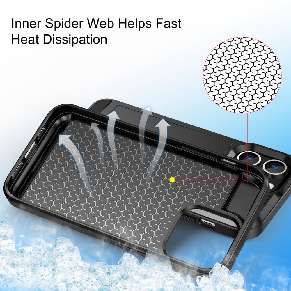 Coque à cartes iPhone 14 Pro Max, Noir