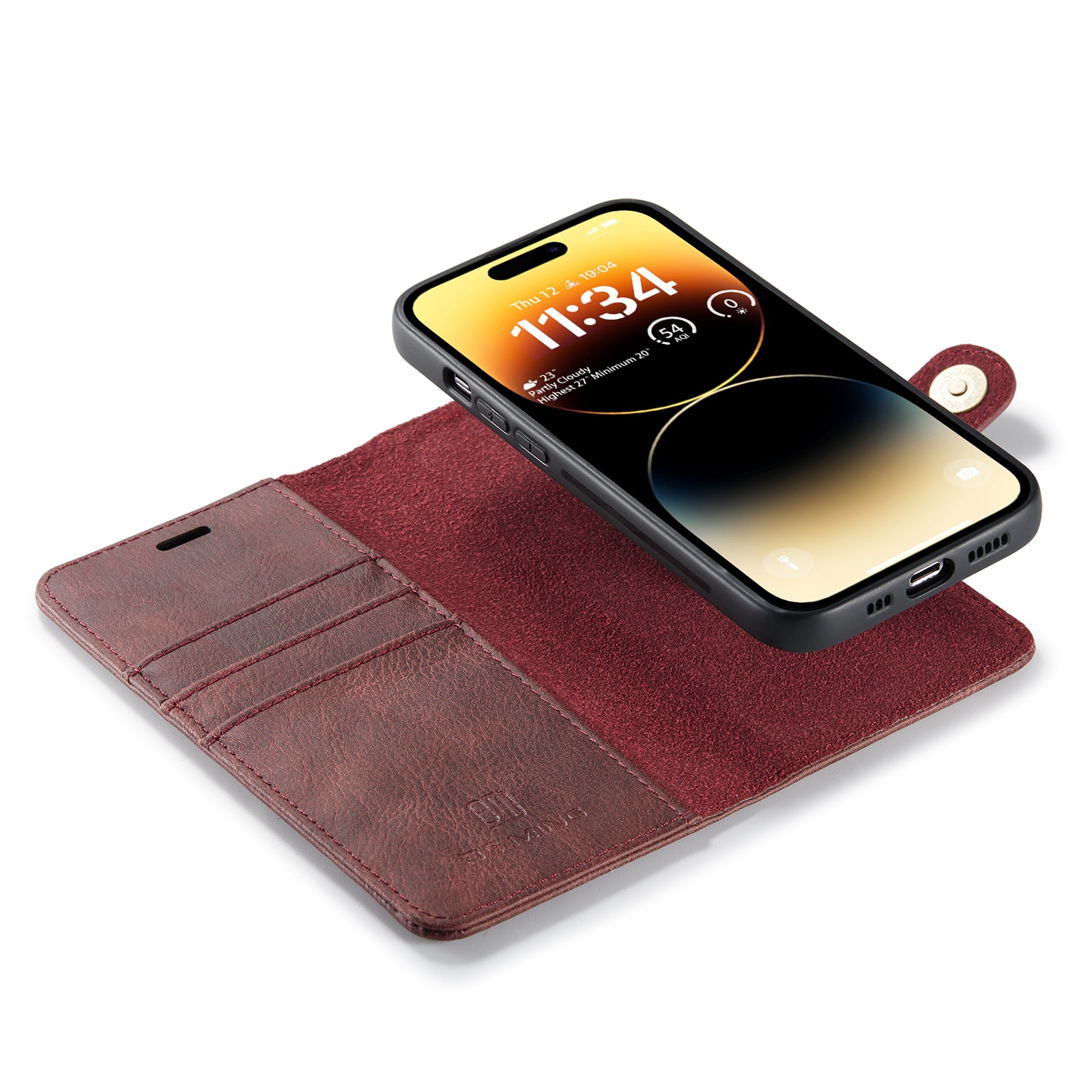 Étui portefeuille Magnet Wallet iPhone 14 Pro Red