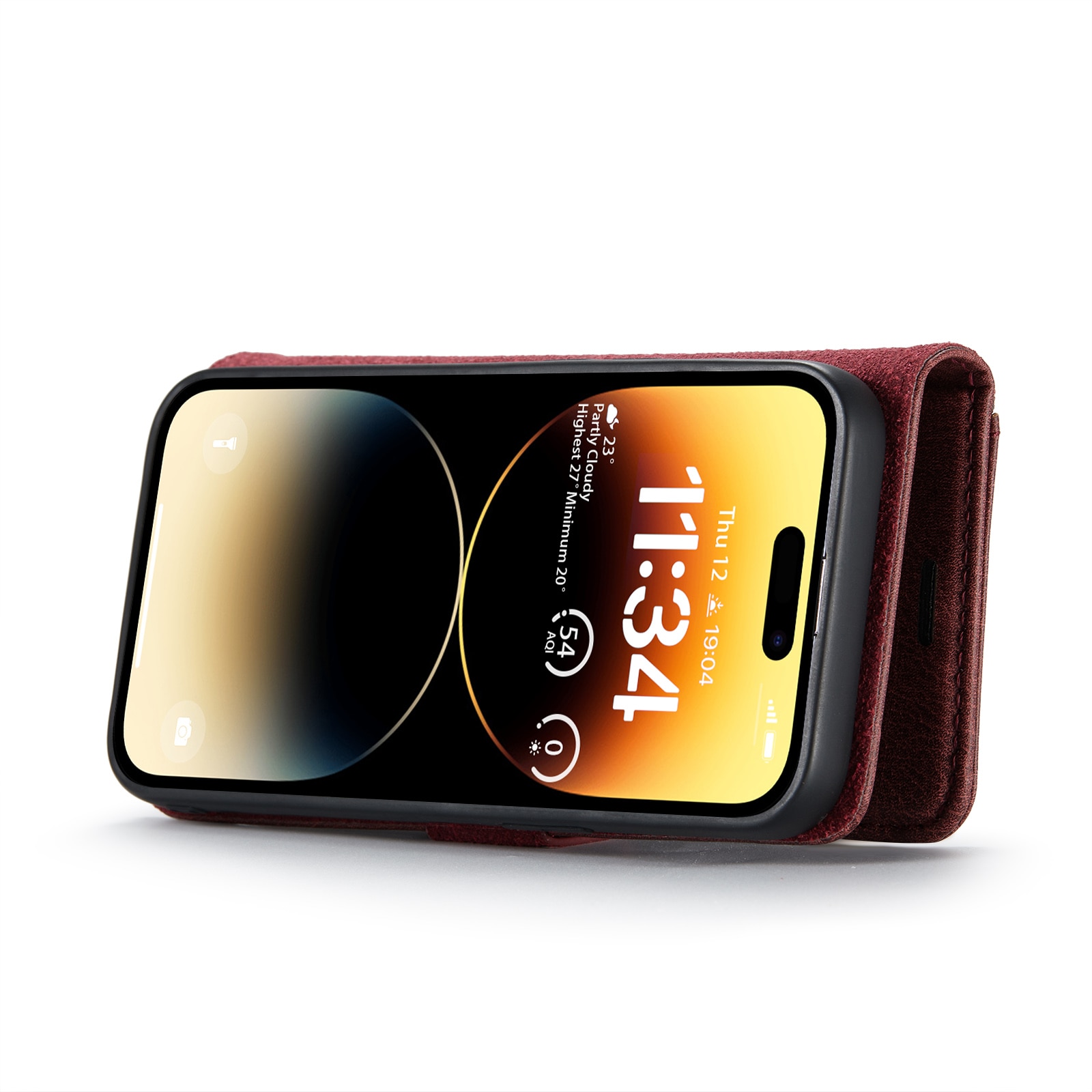 Étui portefeuille Magnet Wallet iPhone 14 Pro Red