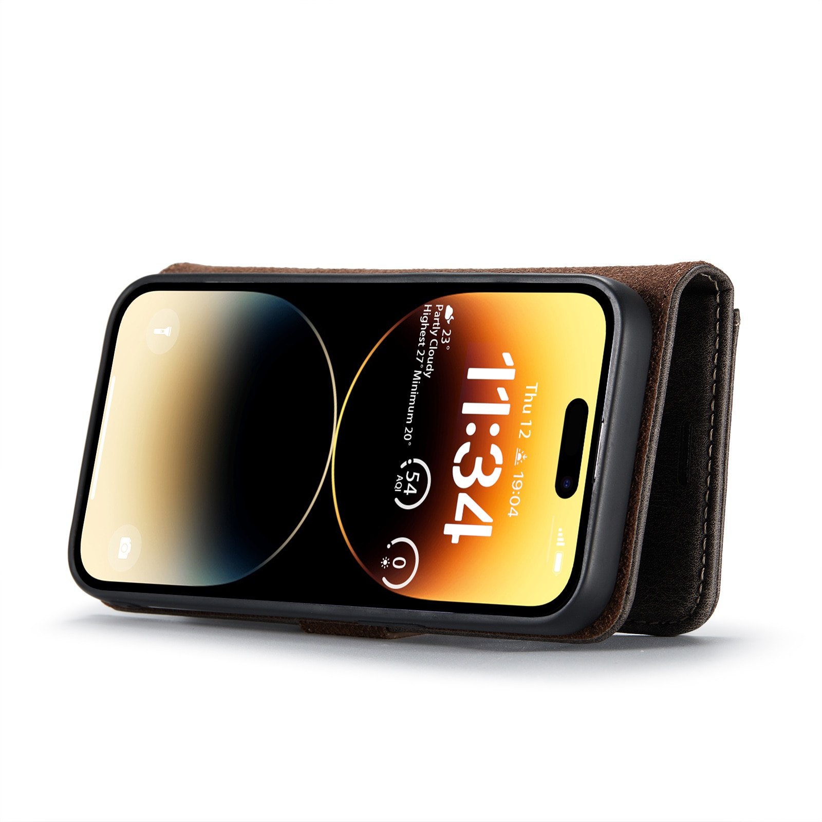 Étui portefeuille Magnet Wallet iPhone 15 Pro Max, Brown