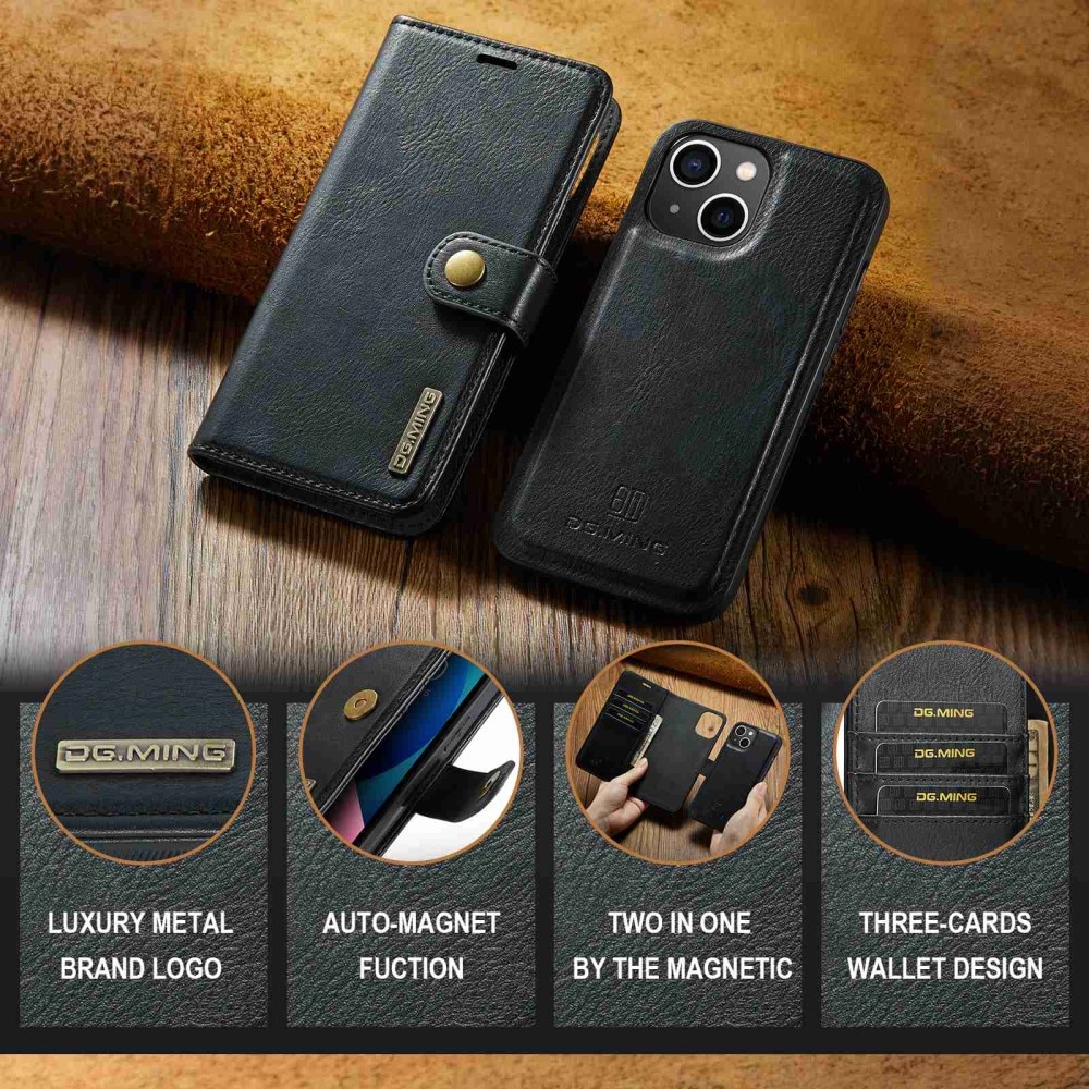 Étui portefeuille Magnet Wallet iPhone 14 Plus, Black