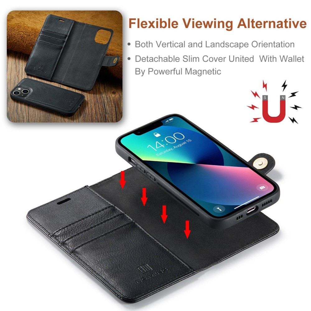 Étui portefeuille Magnet Wallet iPhone 14 Black