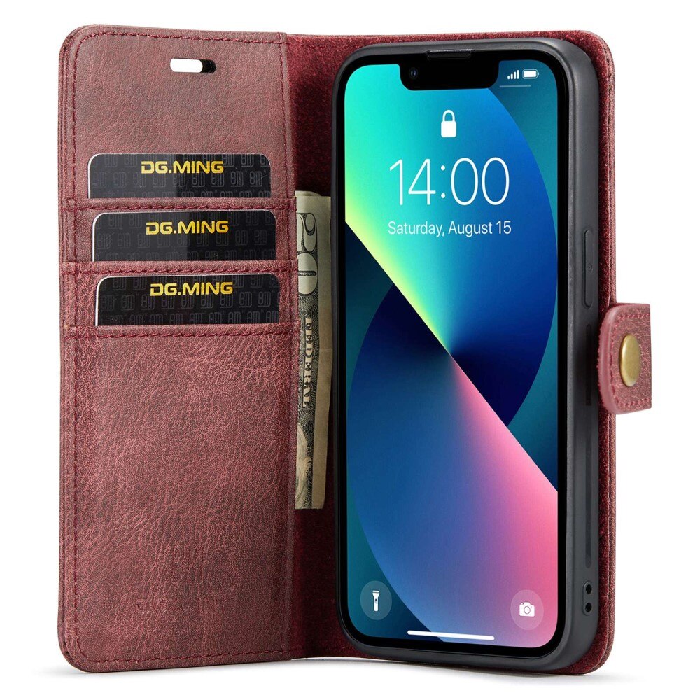 Étui portefeuille Magnet Wallet iPhone 14 Red