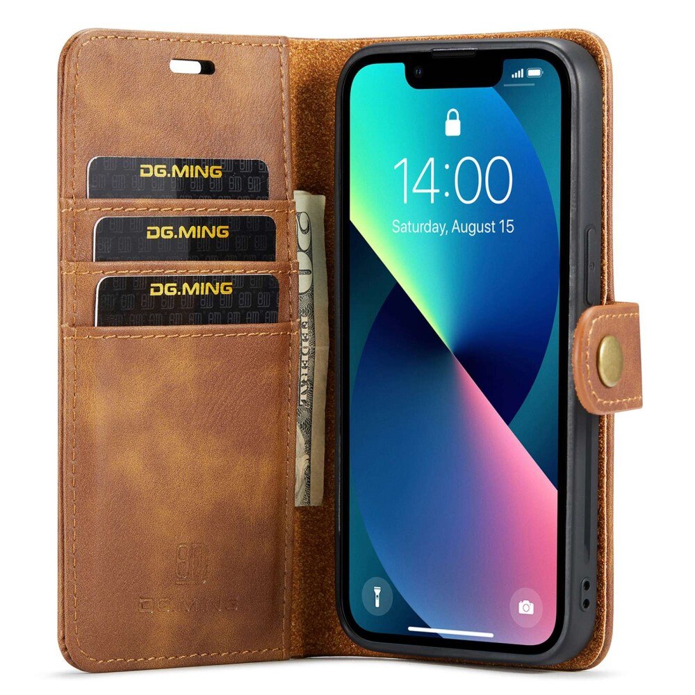 Étui portefeuille Magnet Wallet iPhone 14 Cognac