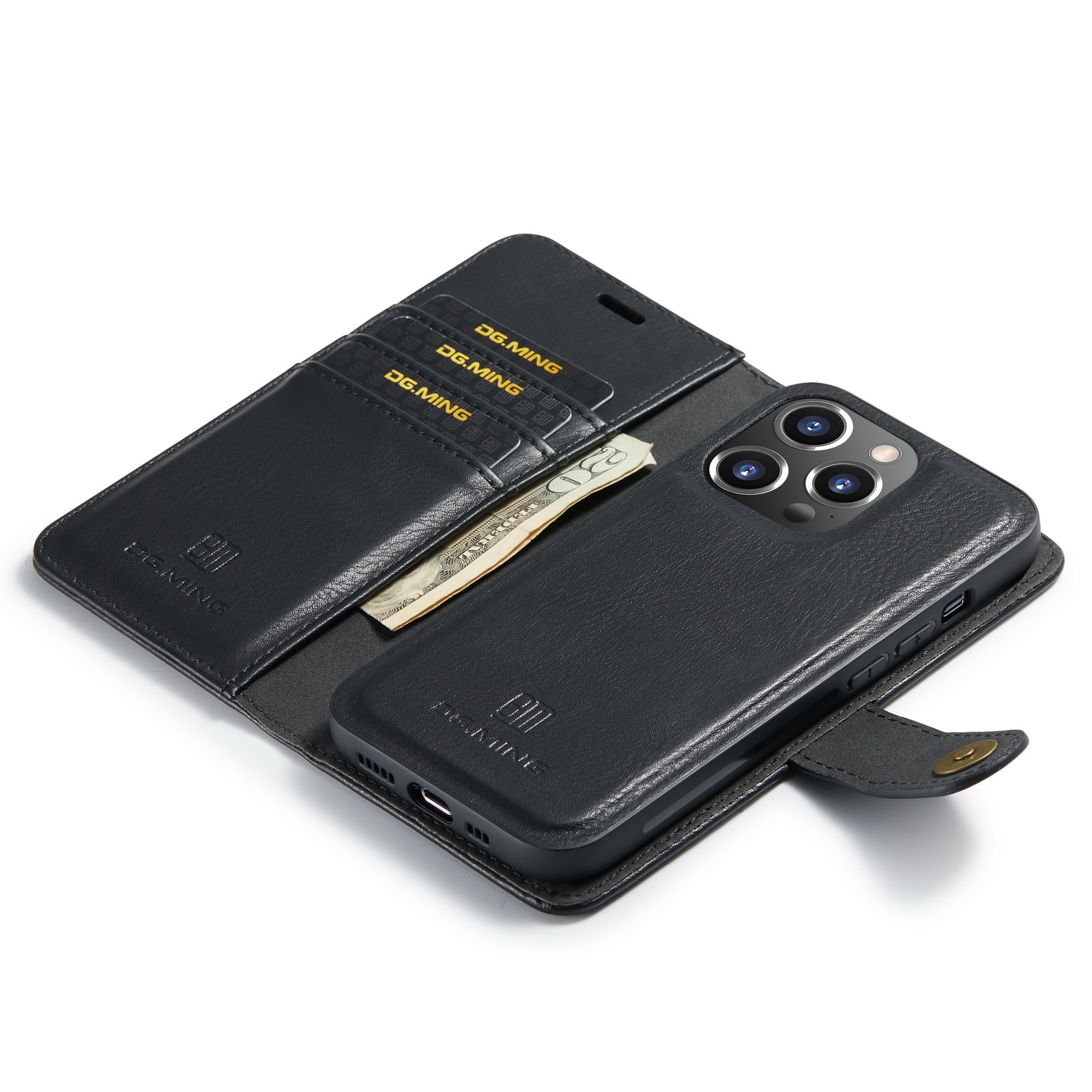 Étui portefeuille Magnet Wallet iPhone 14 Pro Black