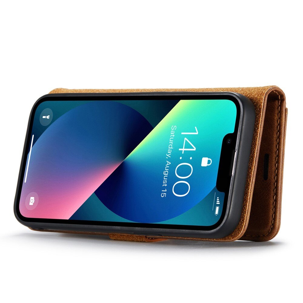 Étui portefeuille Magnet Wallet iPhone 14 Plus Cognac