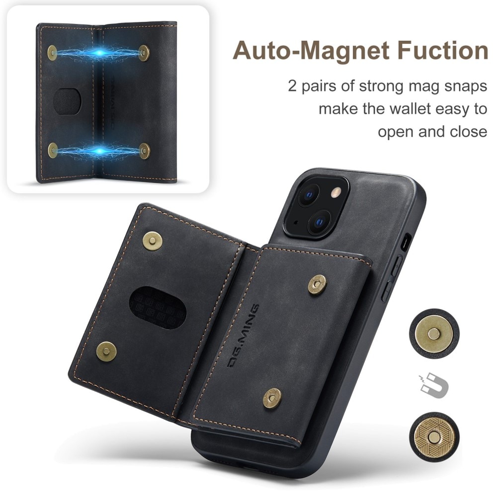 Coque Magnetic Card Slot iPhone 15, Black