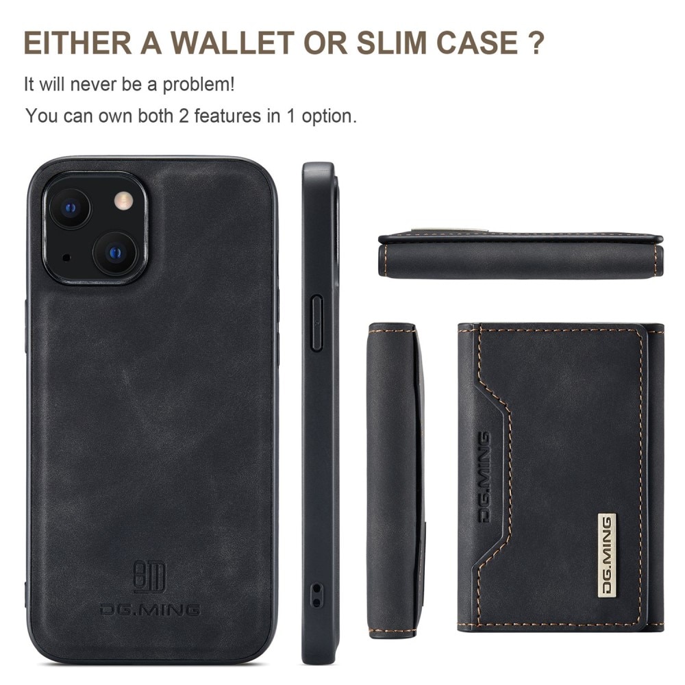 Coque Magnetic Card Slot iPhone 15, Black
