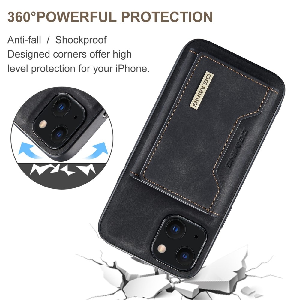 Coque Magnetic Card Slot iPhone 15, Black