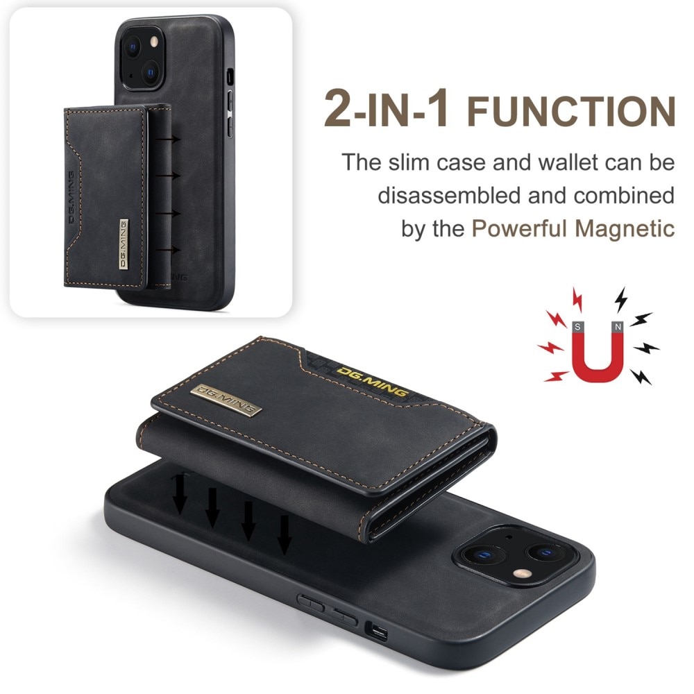 Coque Magnetic Card Slot iPhone 15, Black