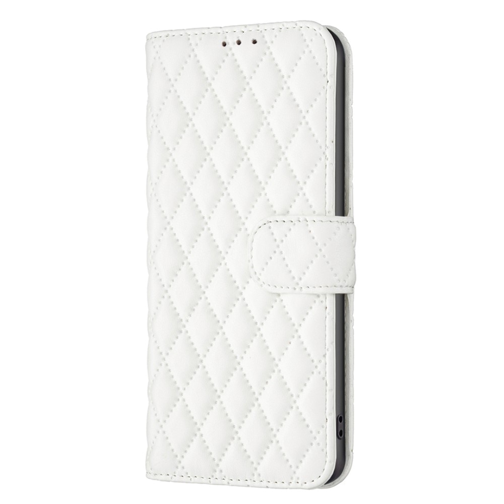 Coque portefeuille matelassé iPhone 14 Blanc