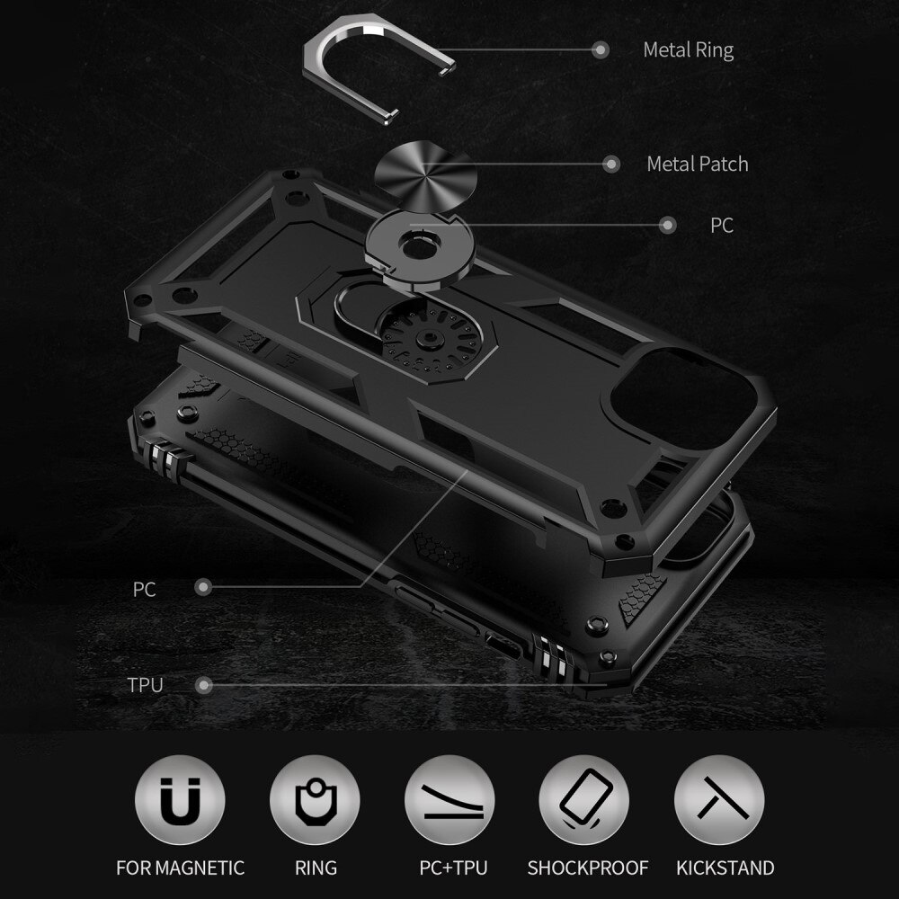 Coque hybride Tech Ring iPhone 14 Plus Noir