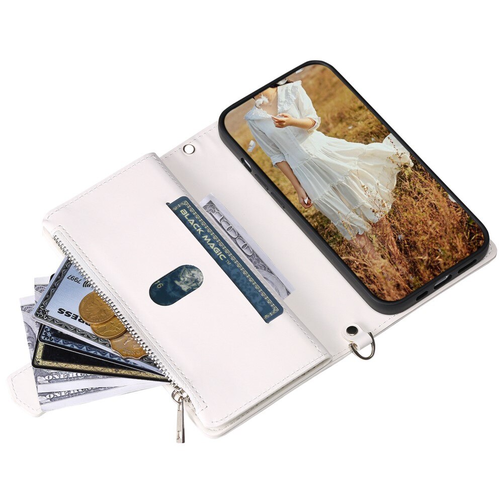 Étui portefeuille matelassée pour iPhone 7, Blanc