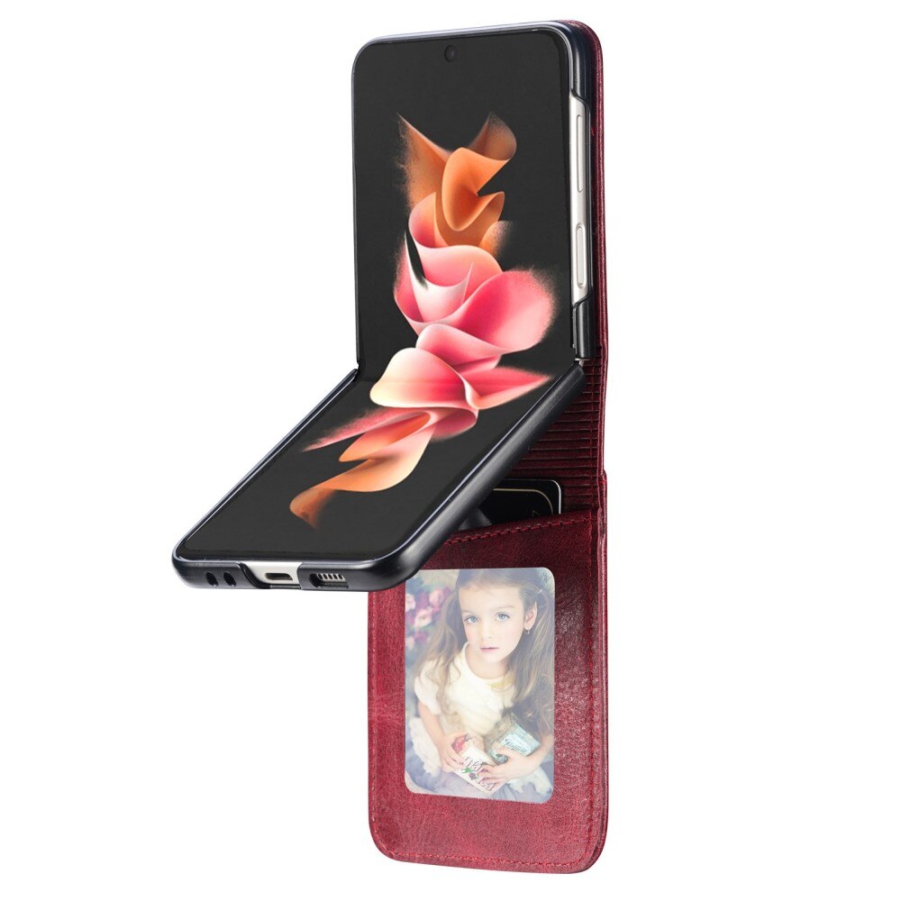 Coque portefeuille Samsung Galaxy Z Flip 4 Rouge