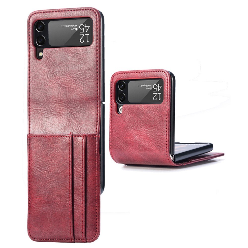 Coque portefeuille Samsung Galaxy Z Flip 4 Rouge