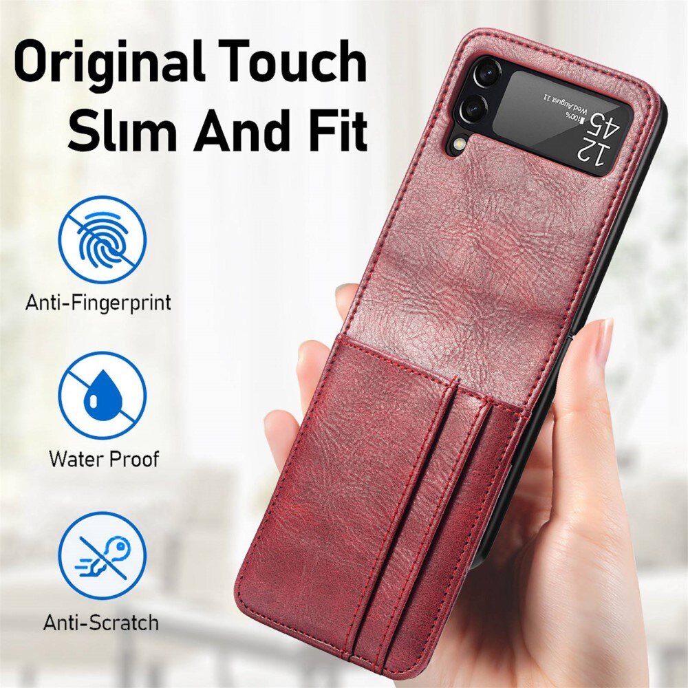 Coque portefeuille Samsung Galaxy Z Flip 4 Rouge