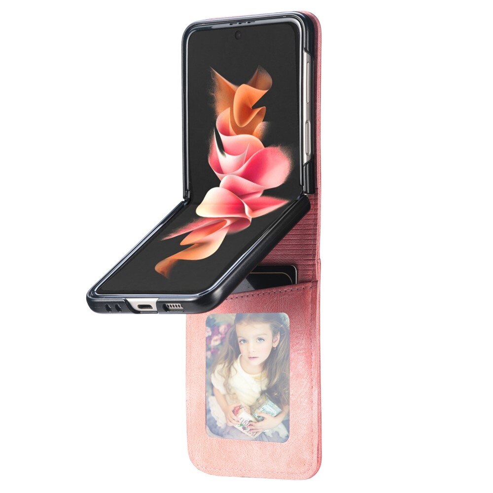 Coque portefeuille Samsung Galaxy Z Flip 4 Rose