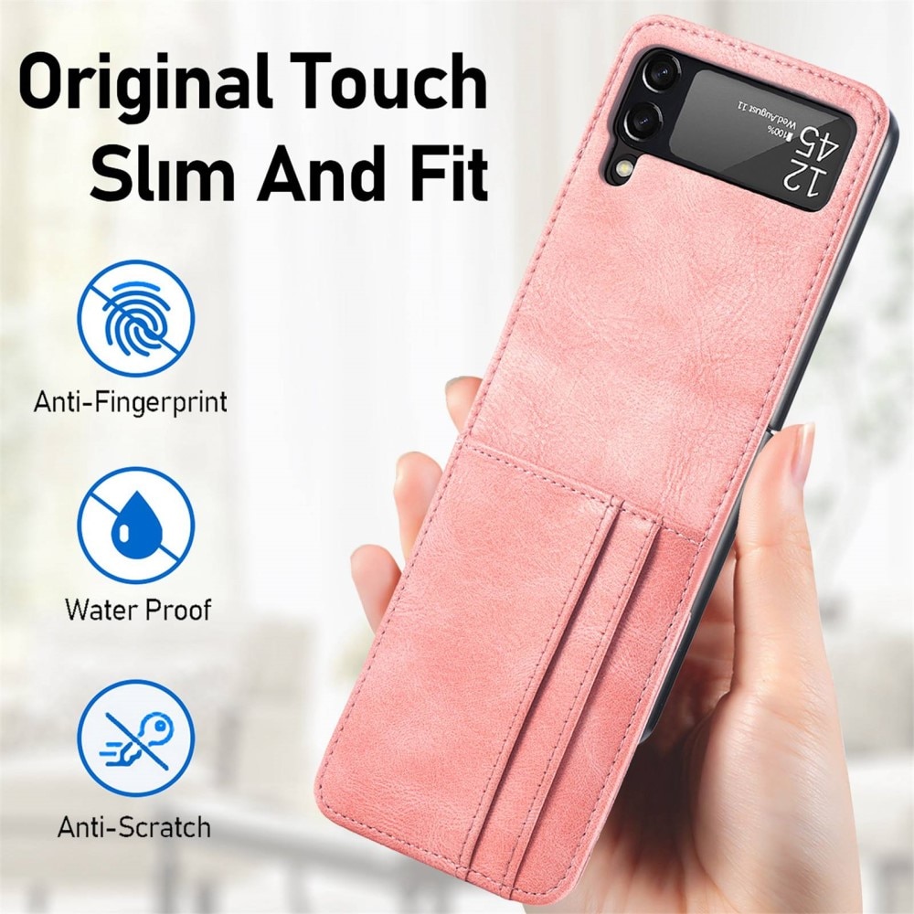 Coque portefeuille Samsung Galaxy Z Flip 4 Rose