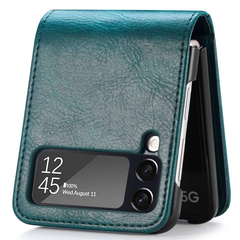 Coque portefeuille Samsung Galaxy Z Flip 4 Vert