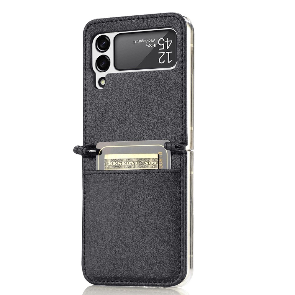 Étui portefeuille Slim Card Wallet Samsung Galaxy Z Flip 4 Noir