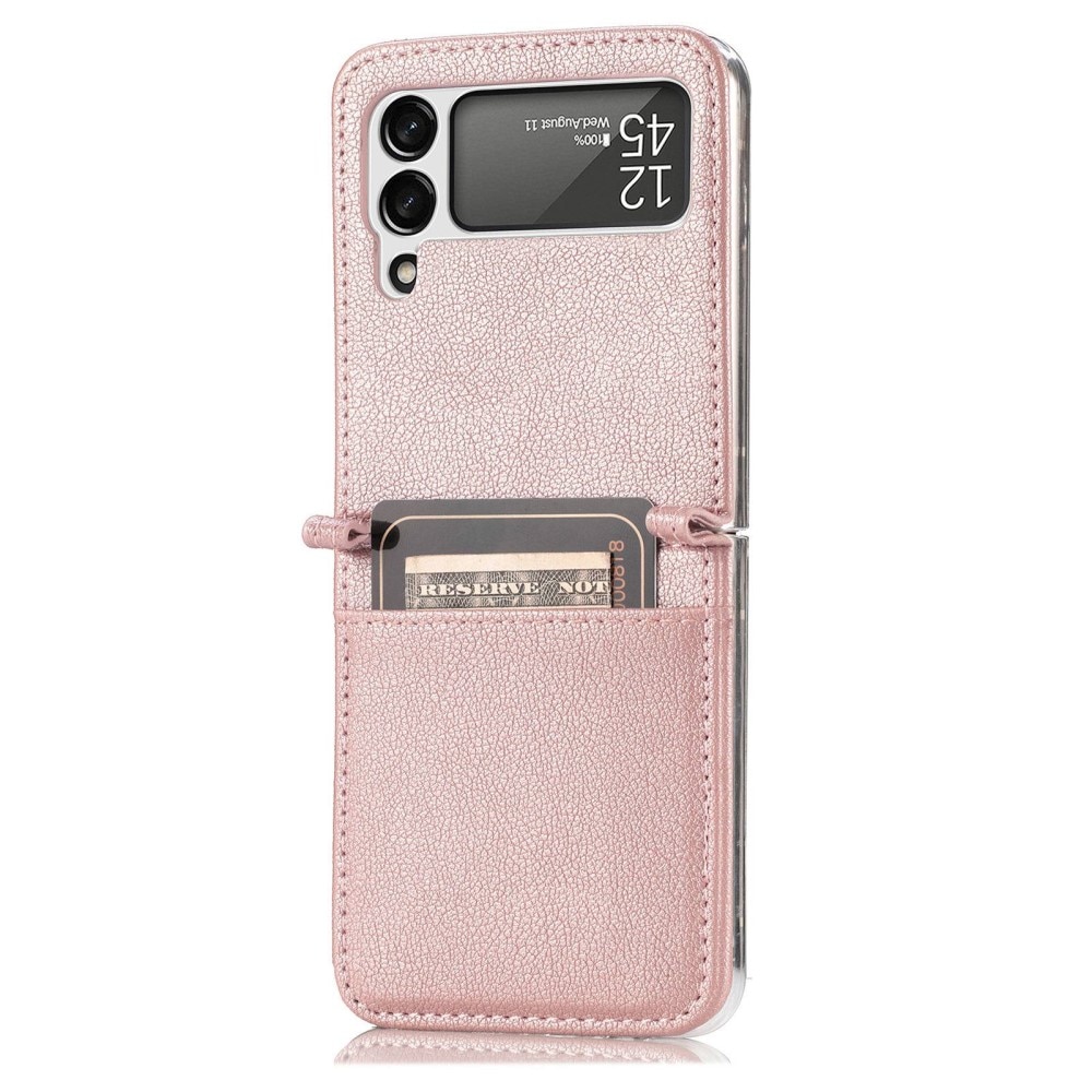 Étui portefeuille Slim Card Wallet Samsung Galaxy Z Flip 4 Rose