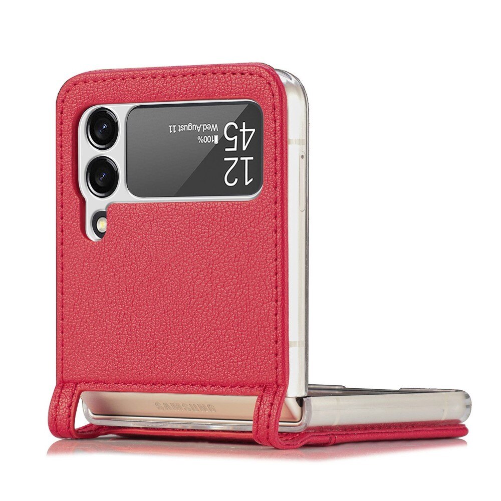 Étui portefeuille Slim Card Wallet Samsung Galaxy Z Flip 4 Rouge