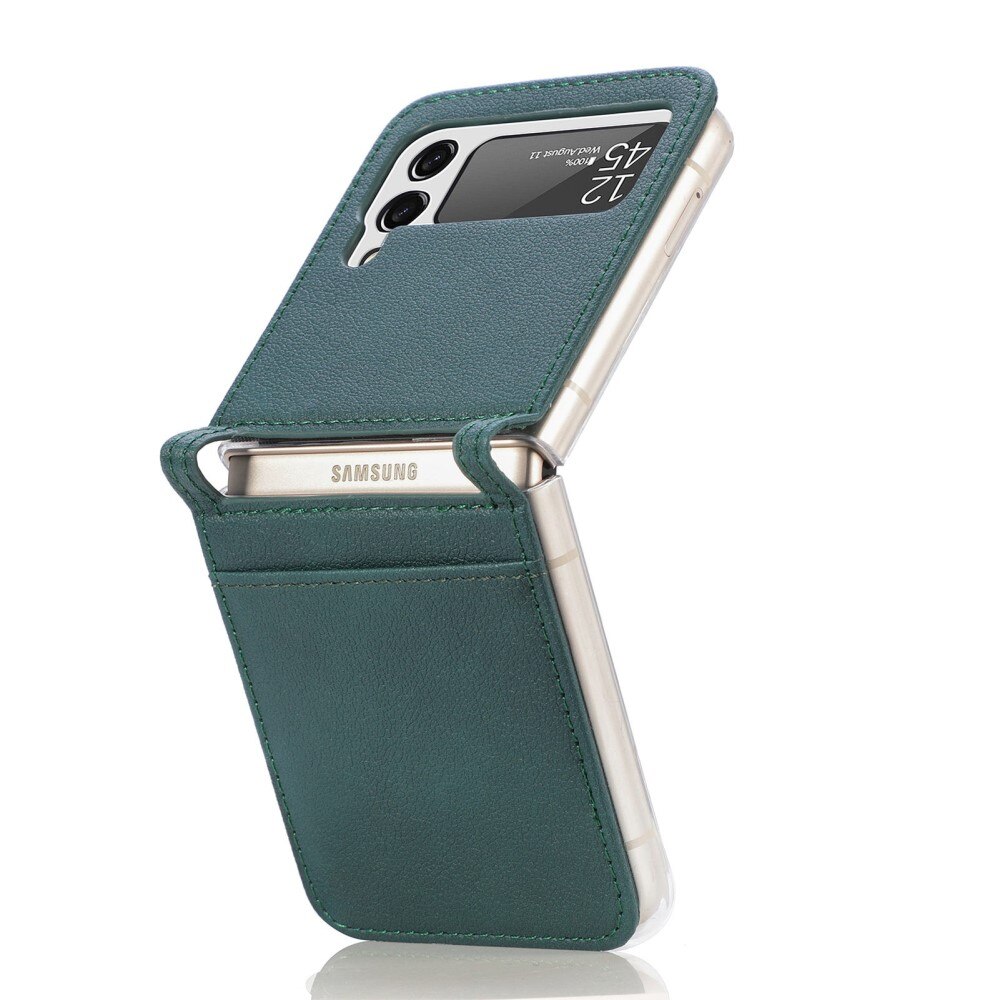 Étui portefeuille Slim Card Wallet Samsung Galaxy Z Flip 4 Vert