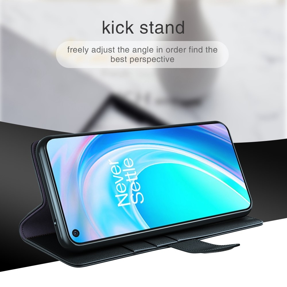 Étui en cuir veritable  OnePlus Nord CE 2 Lite 5G, Noir