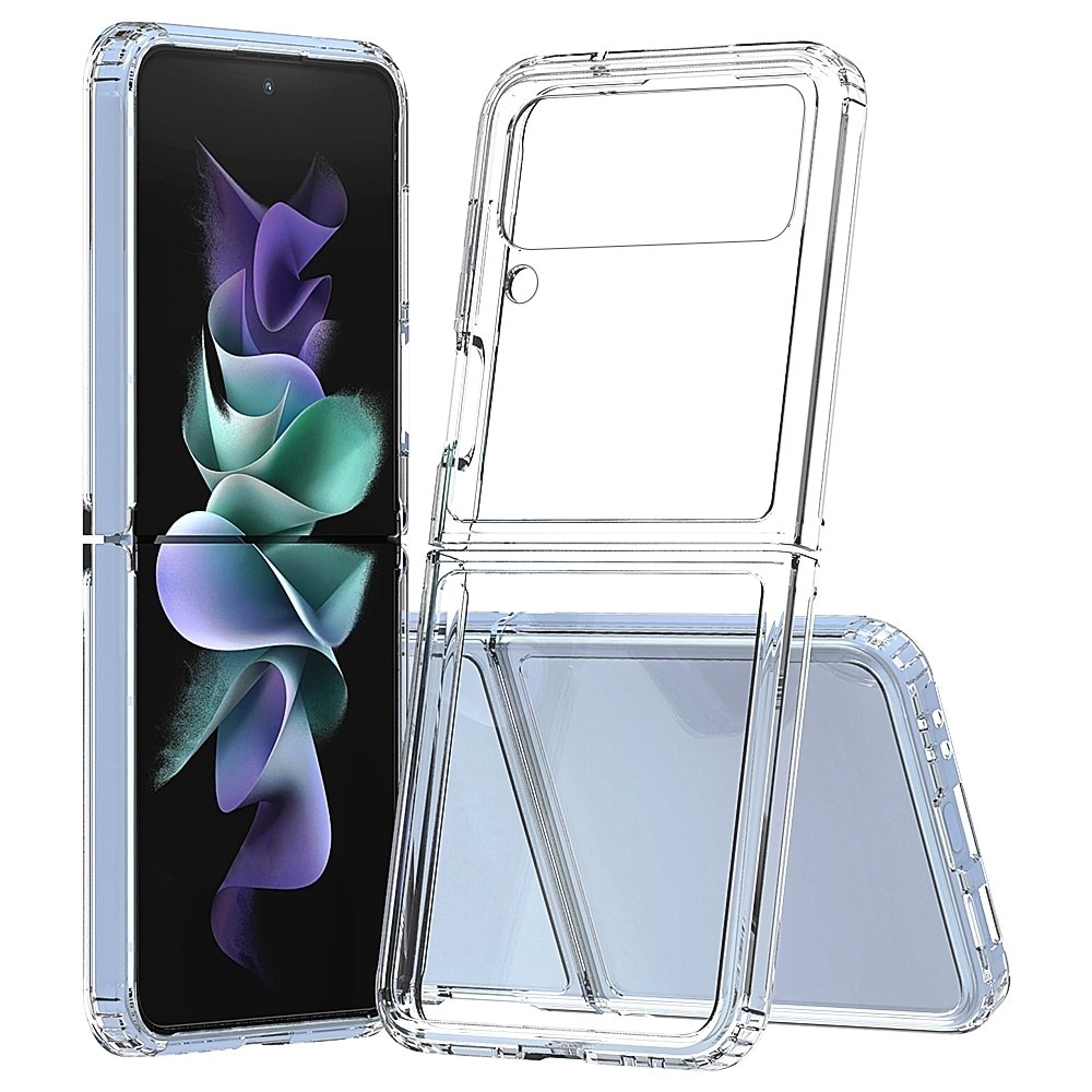Coque hybride pour Samsung Galaxy Z Flip 4, Transparent