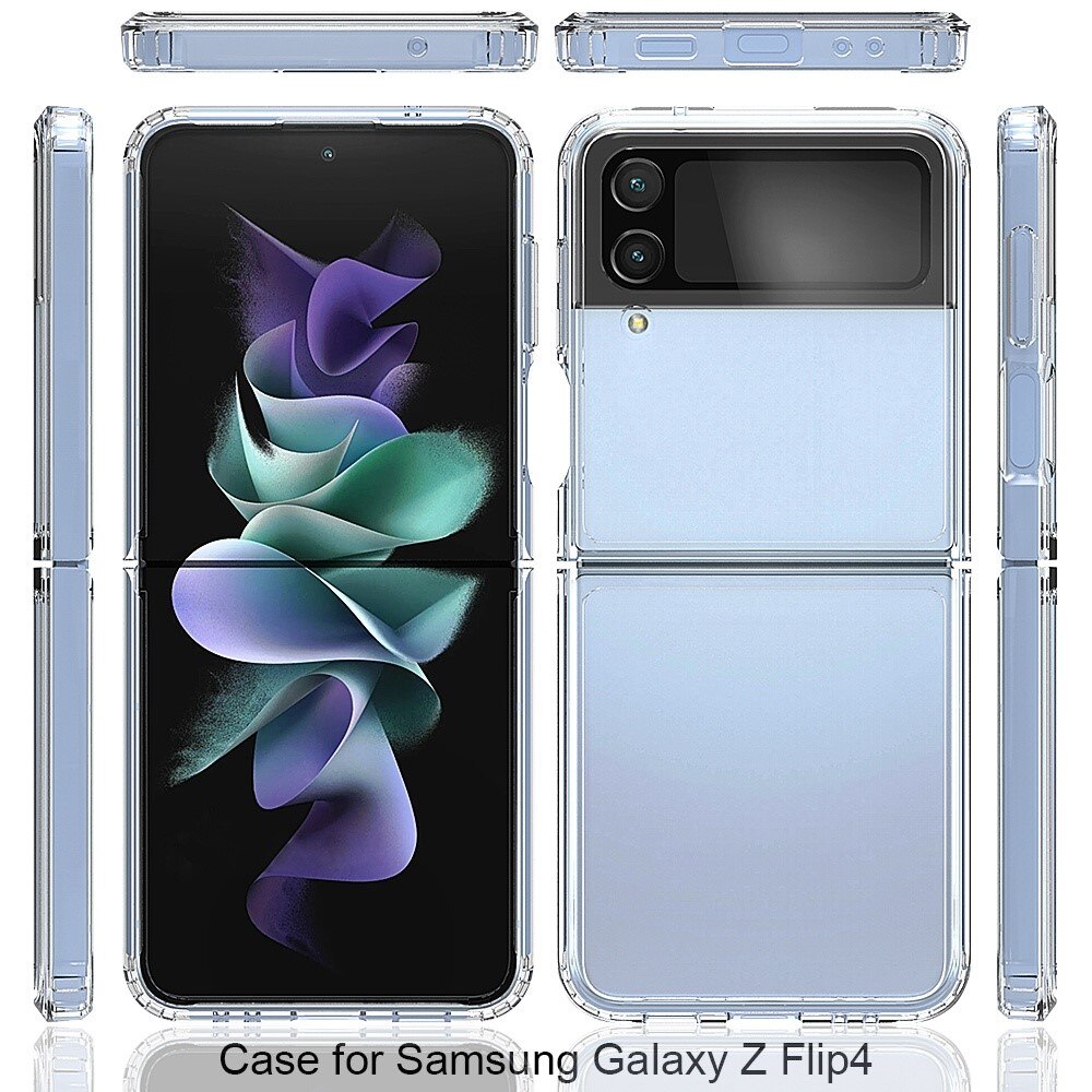 Coque hybride pour Samsung Galaxy Z Flip 4, Transparent