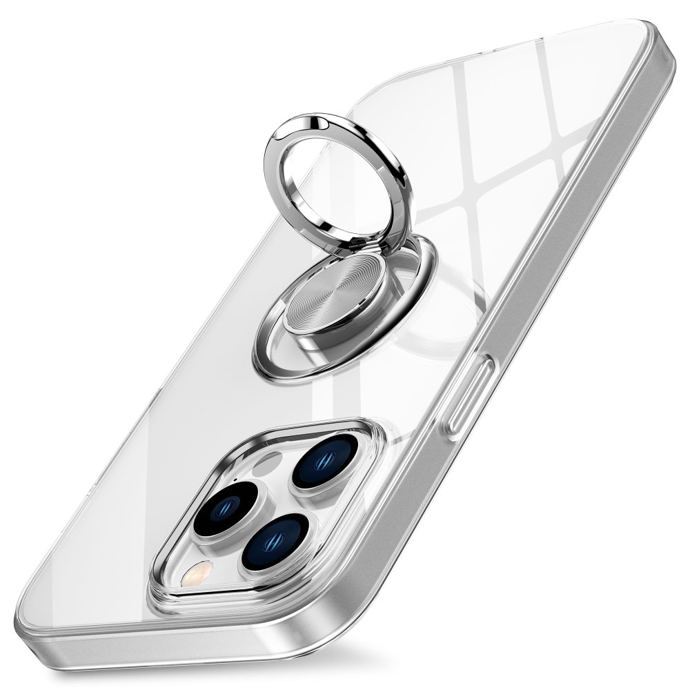 Coque TPU Finger Ring Kickstand iPhone 14 Pro Transparent