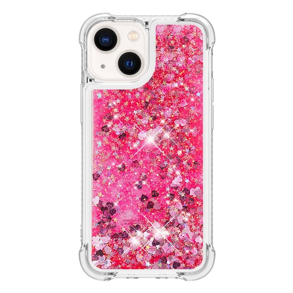 Coque Glitter Powder TPU iPhone 14 Rose