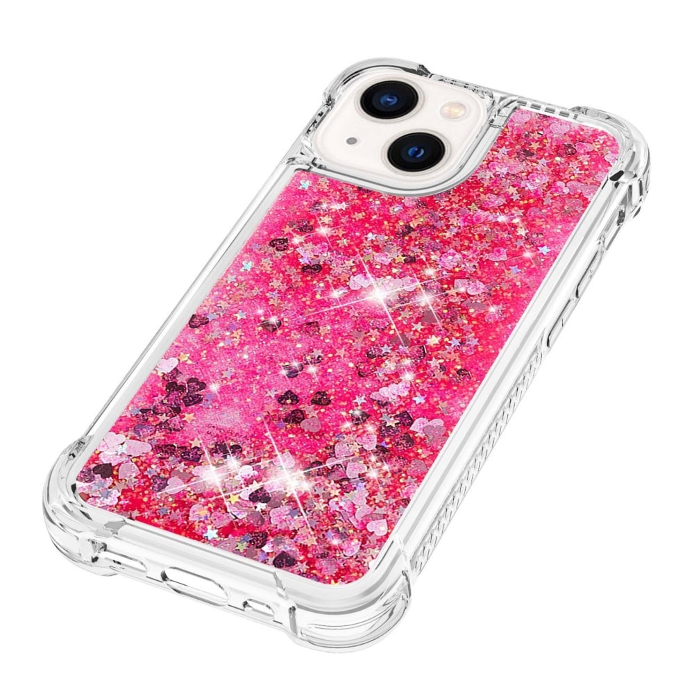 Coque Glitter Powder TPU iPhone 14 Rose