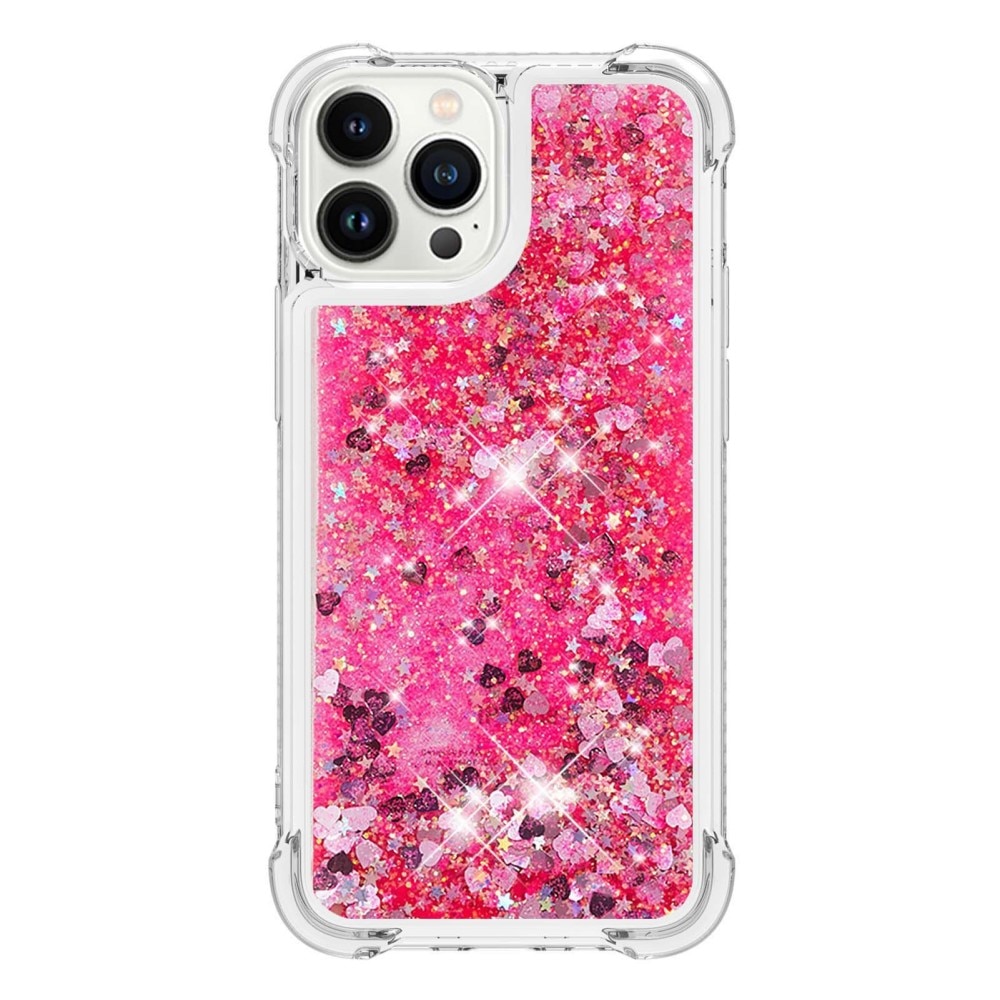 Coque Glitter Powder TPU iPhone 14 Pro Rose