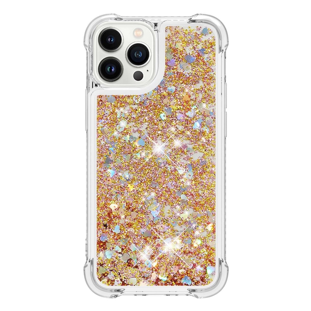 Coque Glitter Powder TPU iPhone 14 Pro Or