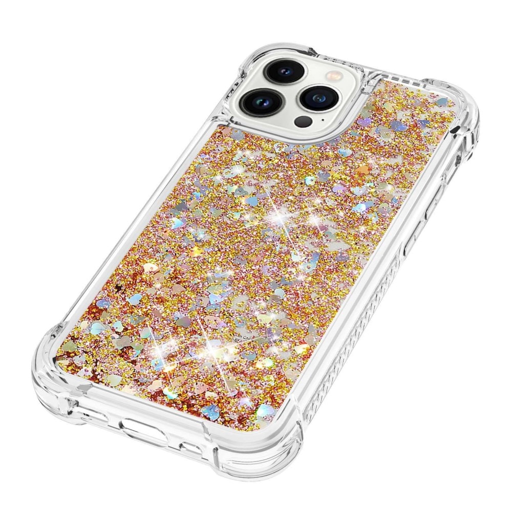 Coque Glitter Powder TPU iPhone 14 Pro Or