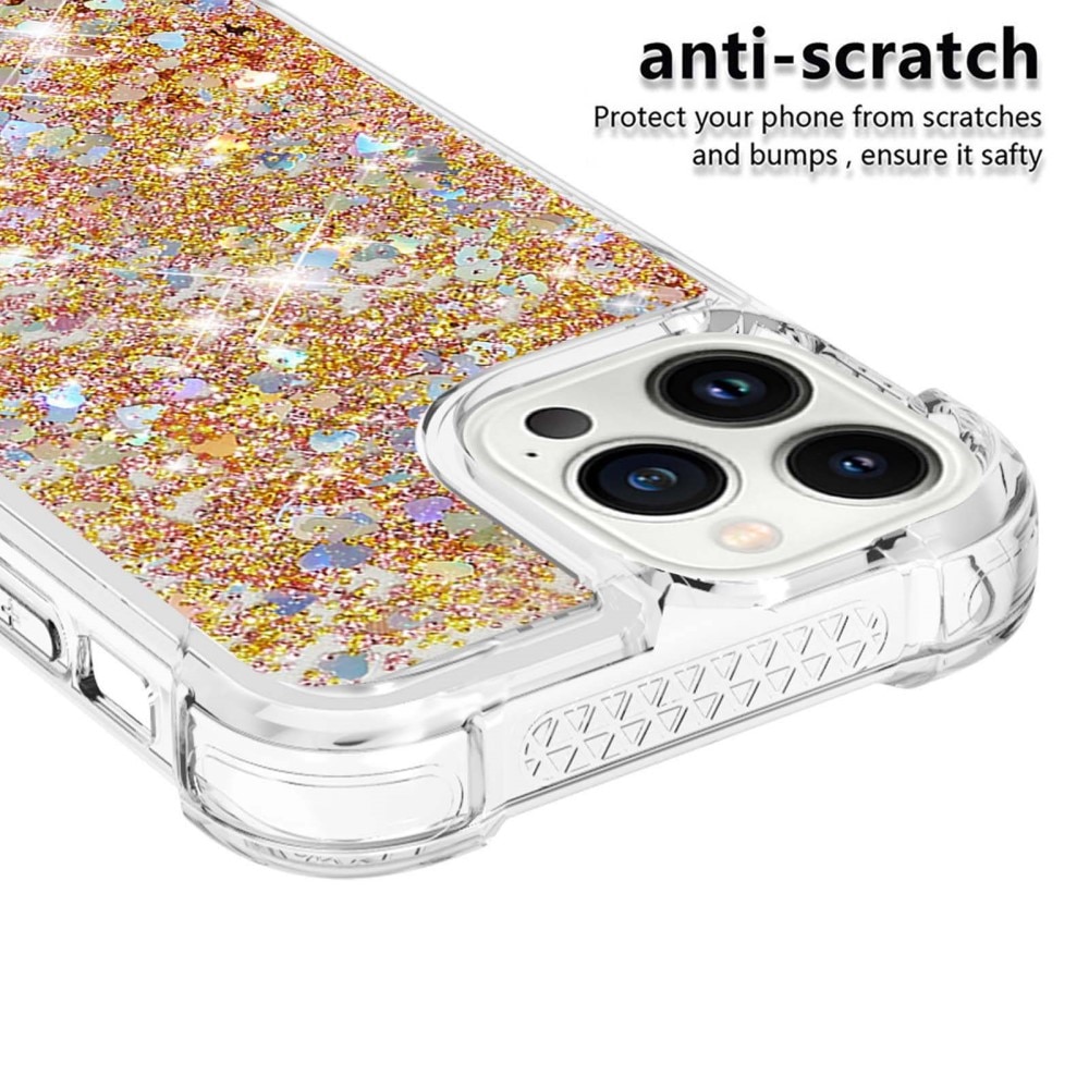 Coque Glitter Powder TPU iPhone 14 Pro Or