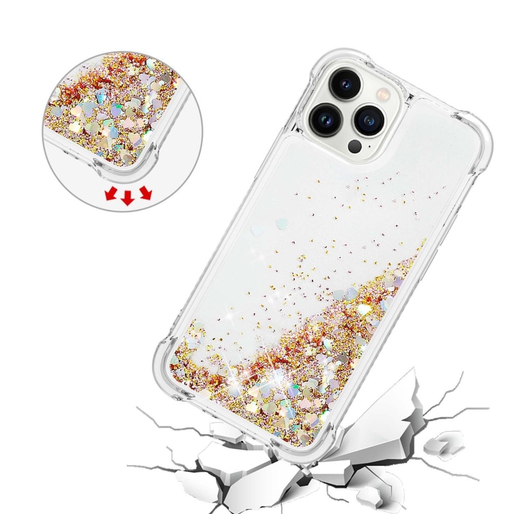 Coque Glitter Powder TPU iPhone 14 Pro Or