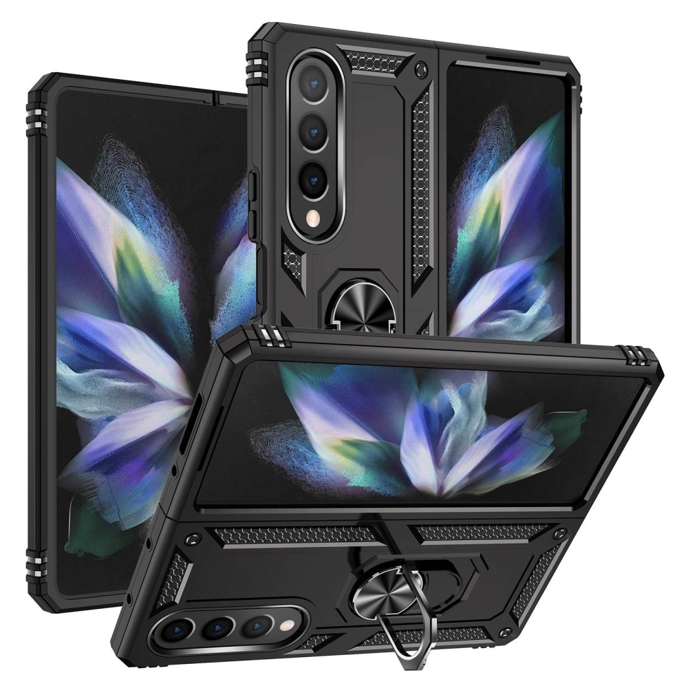 Coque hybride Tech Ring Samsung Galaxy Z Fold 4 Noir