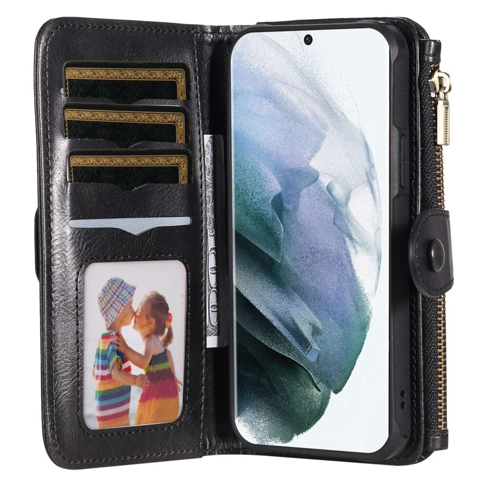 Magnet Leather Multi Wallet Samsung Galaxy S22 Ultra Noir