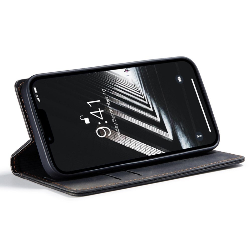 Étui portefeuille mince iPhone 14 Plus, Noir