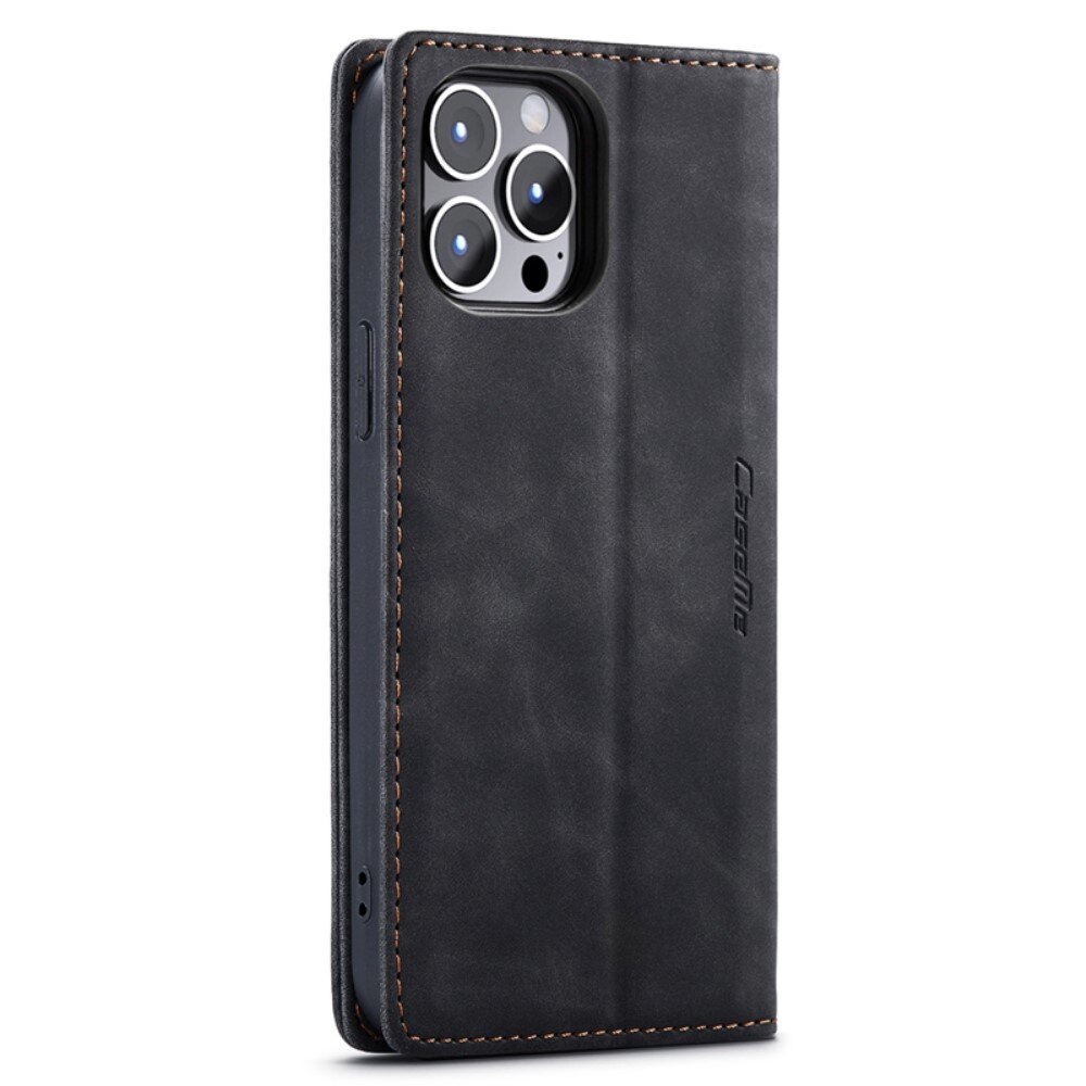 Étui portefeuille mince iPhone 14 Pro, Noir