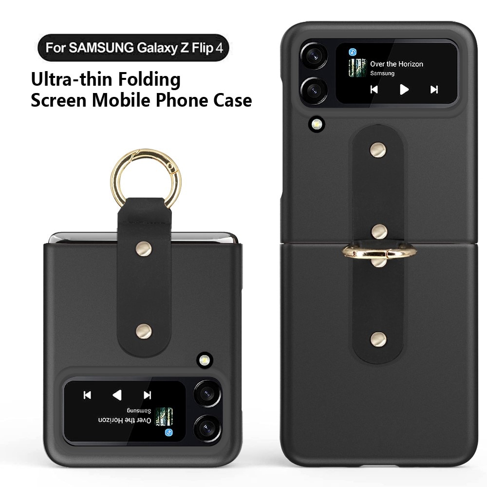 Coque avec porte-bague Samsung Galaxy Z Flip 4 Noir