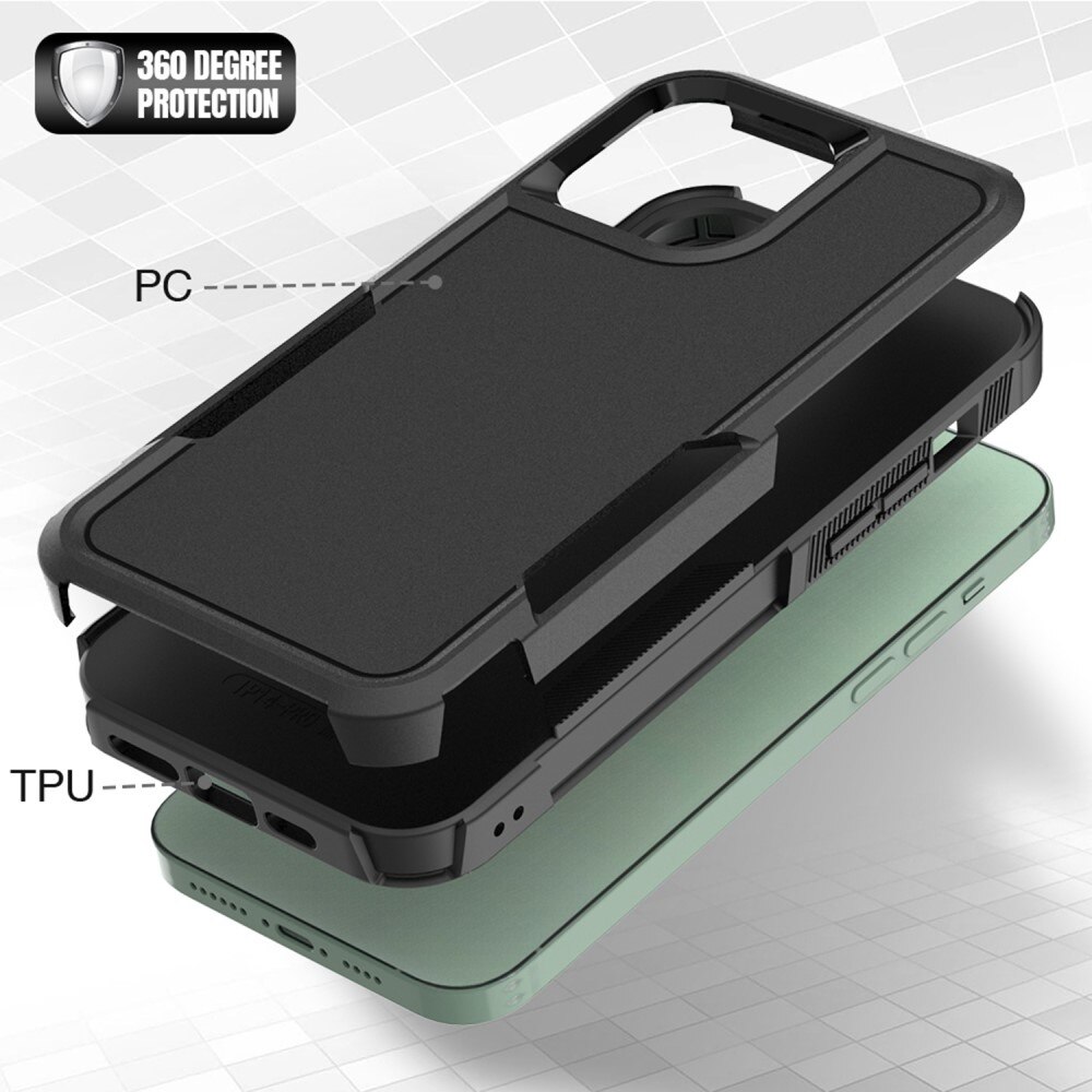 Coque hybride Off-road iPhone 14 Pro Max, noir