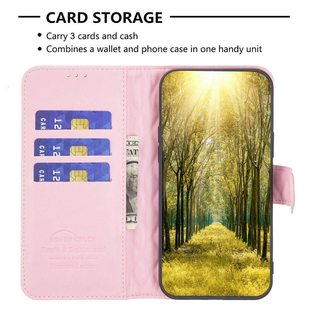 Coque portefeuille matelassé Nothing Phone 1 Rose